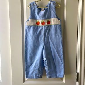Pumpkin Smocked Longall - 24 months